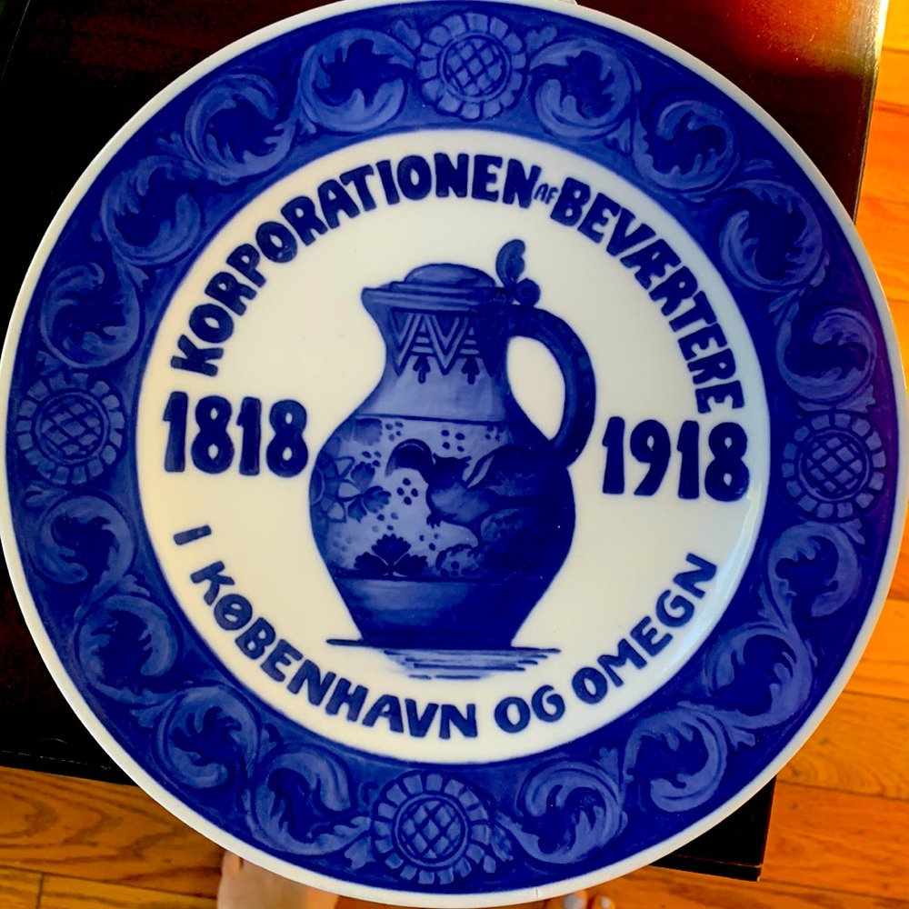 Royal Copenhagen Commemorative Plate from 1918